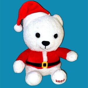 HALLMARK 2020 TEDDY BEAR SANTA 9” PLUSH - RETIRED